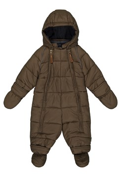 Mikk-Line puff baby suit - Chocolate Chip